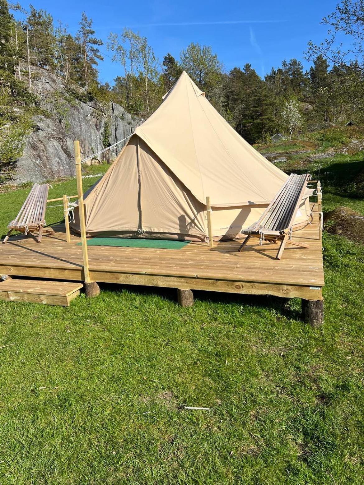 Hommen Gard Glamping Hotel Risor Exterior photo
